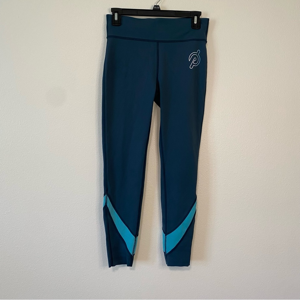 Peloton Women's Teal and Aqua Swim Leggings